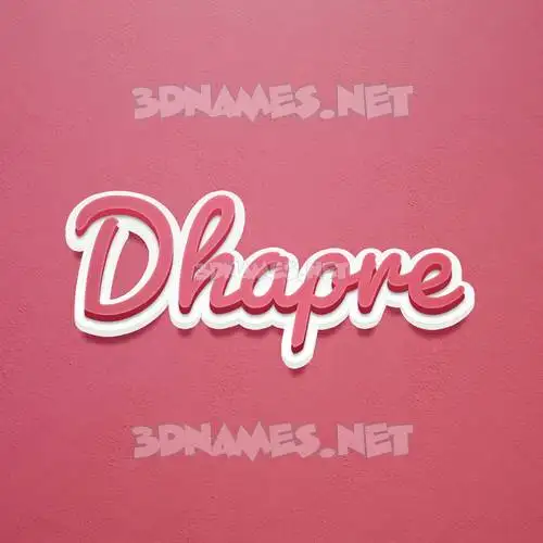 dhapre in Red Scribble style - 3D name wallpaper dhapre in Red Scribble style - 3D name wallpaper