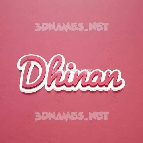 dhinan in Red Scribble style - 3D name wallpaper dhinan in Red Scribble style - 3D name wallpaper