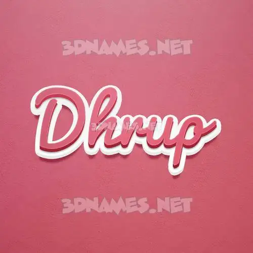 dhrup in Red Scribble style - 3D name wallpaper dhrup in Red Scribble style - 3D name wallpaper