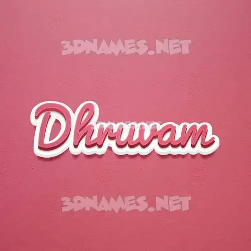 dhruvam in Red Scribble style - 3D name wallpaper dhruvam in Red Scribble style - 3D name wallpaper