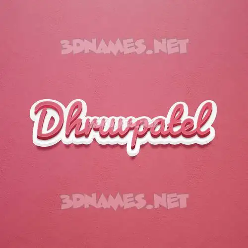 dhruvpatel in Red Scribble style - 3D name wallpaper dhruvpatel in Red Scribble style - 3D name wallpaper