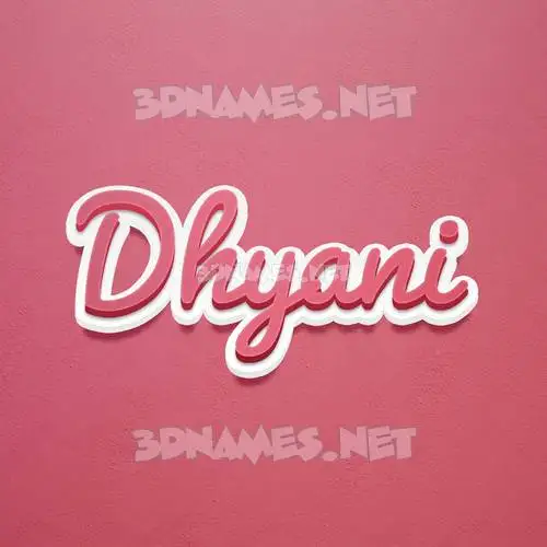 dhyani in Red Scribble style - 3D name wallpaper dhyani in Red Scribble style - 3D name wallpaper