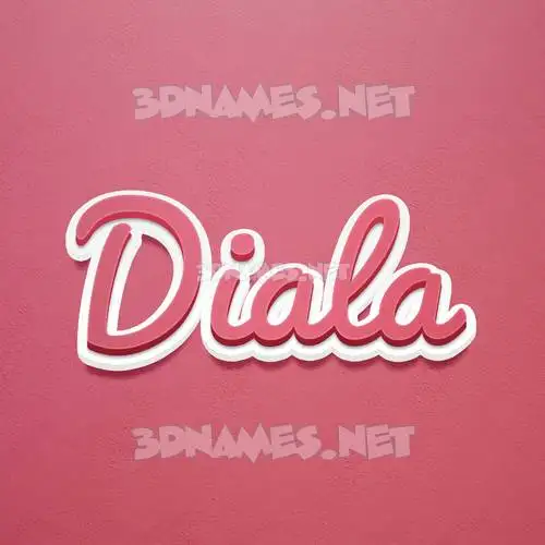 diala in Red Scribble style - 3D name wallpaper diala in Red Scribble style - 3D name wallpaper