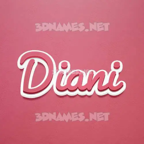 diani in Red Scribble style - 3D name wallpaper diani in Red Scribble style - 3D name wallpaper