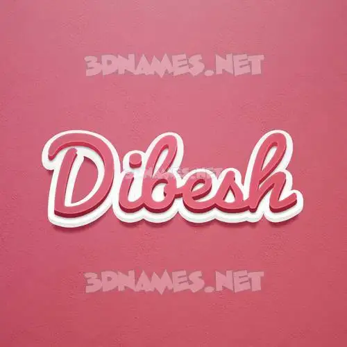 dibesh in Red Scribble style - 3D name wallpaper dibesh in Red Scribble style - 3D name wallpaper