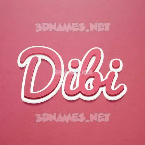 dibi in Red Scribble style - 3D name wallpaper dibi in Red Scribble style - 3D name wallpaper