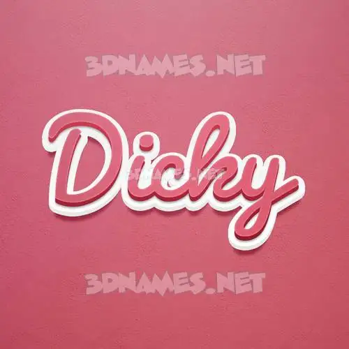 dicky in Red Scribble style - 3D name wallpaper dicky in Red Scribble style - 3D name wallpaper