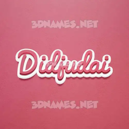 didjudai in Red Scribble style - 3D name wallpaper