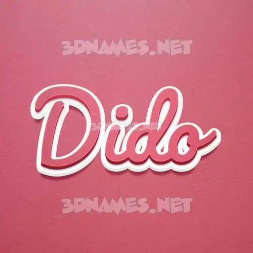 dido in Red Scribble style - 3D name wallpaper dido in Red Scribble style - 3D name wallpaper