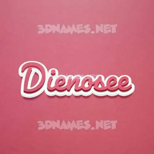 dienosee in Red Scribble style - 3D name wallpaper dienosee in Red Scribble style - 3D name wallpaper