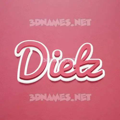 dietz in Red Scribble style - 3D name wallpaper dietz in Red Scribble style - 3D name wallpaper