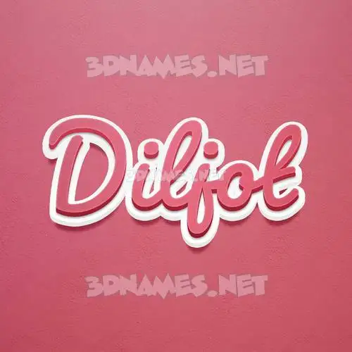 diljot in Red Scribble style - 3D name wallpaper