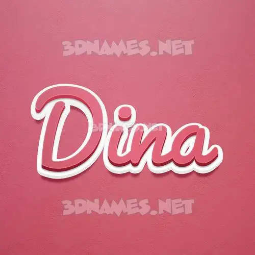 dina in Red Scribble style - 3D name wallpaper dina in Red Scribble style - 3D name wallpaper
