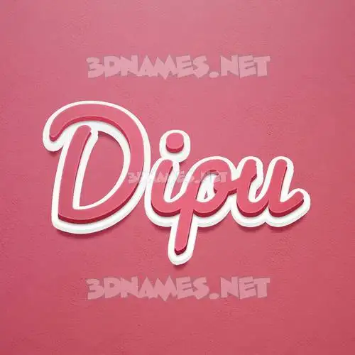 dipu in Red Scribble style - 3D name wallpaper dipu in Red Scribble style - 3D name wallpaper