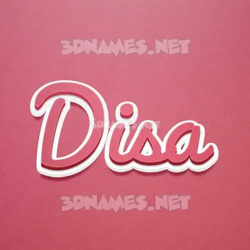 disa in Red Scribble style - 3D name wallpaper disa in Red Scribble style - 3D name wallpaper