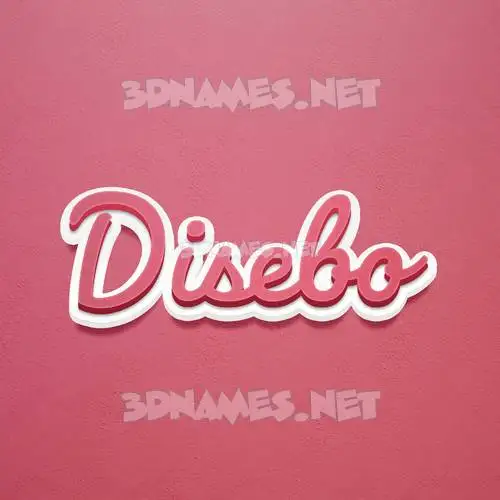 disebo in Red Scribble style - 3D name wallpaper disebo in Red Scribble style - 3D name wallpaper