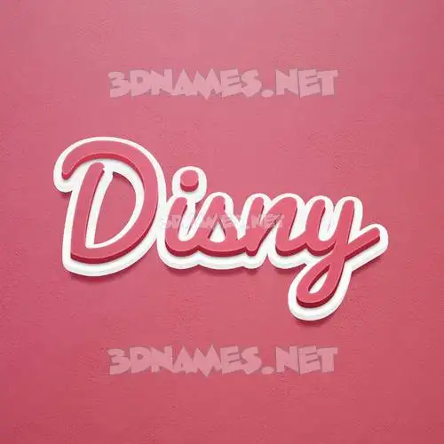 disny in Red Scribble style - 3D name wallpaper disny in Red Scribble style - 3D name wallpaper