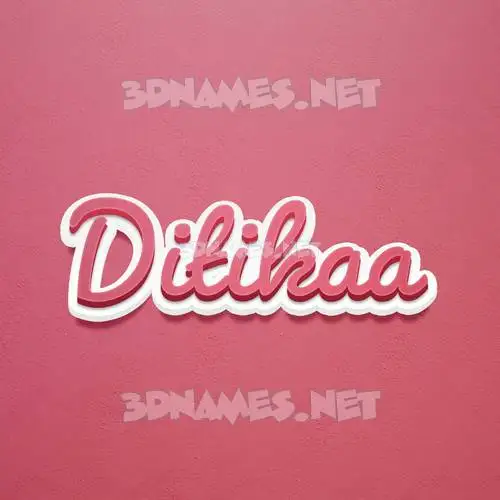ditikaa in Red Scribble style - 3D name wallpaper ditikaa in Red Scribble style - 3D name wallpaper