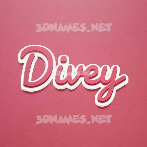divey in Red Scribble style - 3D name wallpaper divey in Red Scribble style - 3D name wallpaper