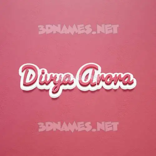 divya arora in Red Scribble style - 3D name wallpaper divya arora in Red Scribble style - 3D name wallpaper