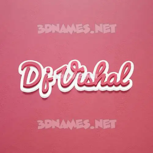 dj vishal in Red Scribble style - 3D name wallpaper dj vishal in Red Scribble style - 3D name wallpaper