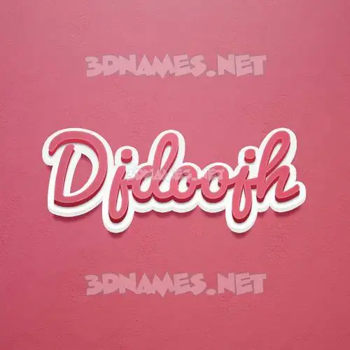 djdoojh in Red Scribble style - 3D name wallpaper djdoojh in Red Scribble style - 3D name wallpaper