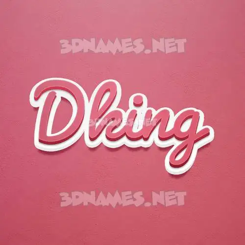 dking in Red Scribble style - 3D name wallpaper dking in Red Scribble style - 3D name wallpaper