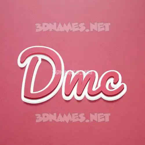 dmc in Red Scribble style - 3D name wallpaper dmc in Red Scribble style - 3D name wallpaper