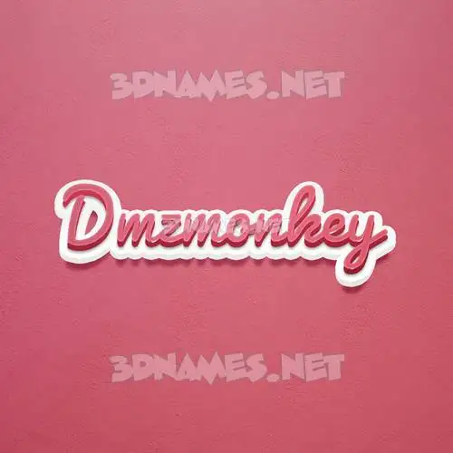 dmzmonkey in Red Scribble style - 3D name wallpaper dmzmonkey in Red Scribble style - 3D name wallpaper