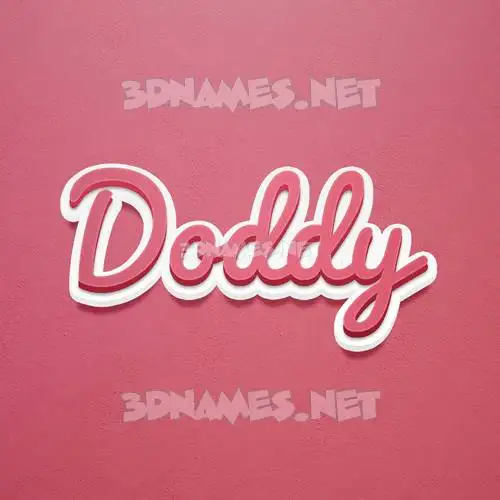 doddy in Red Scribble style - 3D name wallpaper doddy in Red Scribble style - 3D name wallpaper