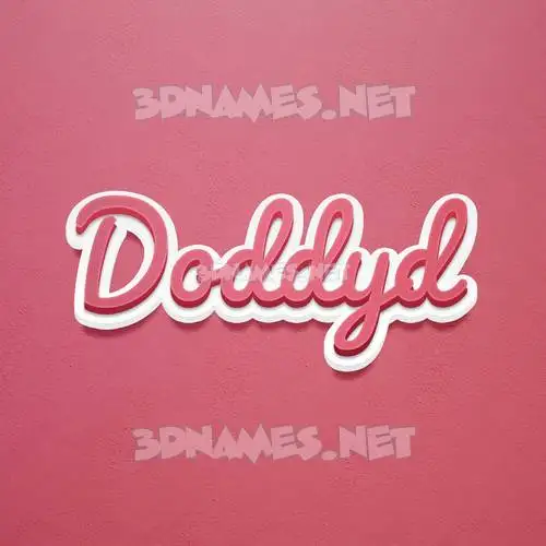 doddyd in Red Scribble style - 3D name wallpaper doddyd in Red Scribble style - 3D name wallpaper