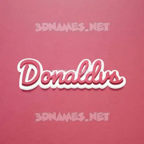 donaldvs in Red Scribble style - 3D name wallpaper donaldvs in Red Scribble style - 3D name wallpaper
