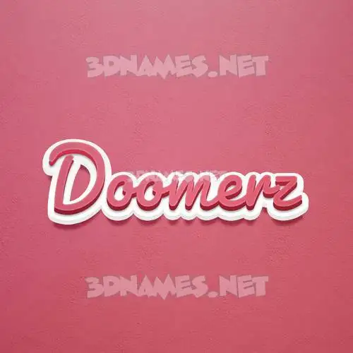 doomerz in Red Scribble style - 3D name wallpaper doomerz in Red Scribble style - 3D name wallpaper