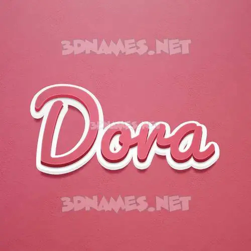 dora in Red Scribble style - 3D name wallpaper dora in Red Scribble style - 3D name wallpaper