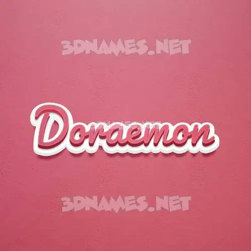 doraemon in Red Scribble style - 3D name wallpaper doraemon in Red Scribble style - 3D name wallpaper