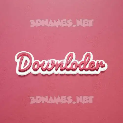 downloder in Red Scribble style - 3D name wallpaper downloder in Red Scribble style - 3D name wallpaper