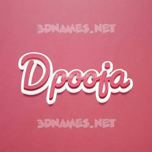 dpooja in Red Scribble style - 3D name wallpaper dpooja in Red Scribble style - 3D name wallpaper