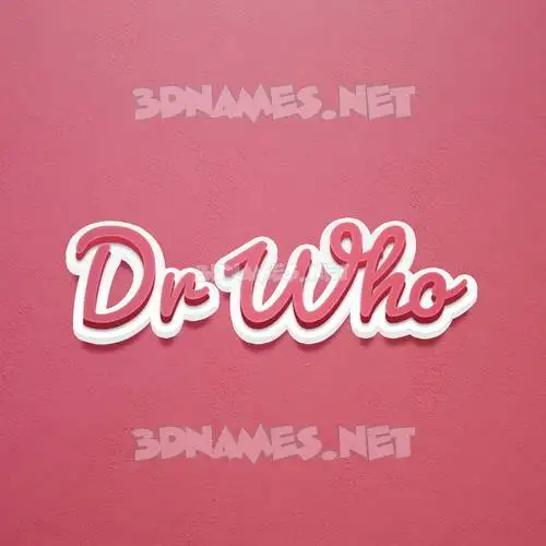 dr who in Red Scribble style - 3D name wallpaper dr who in Red Scribble style - 3D name wallpaper