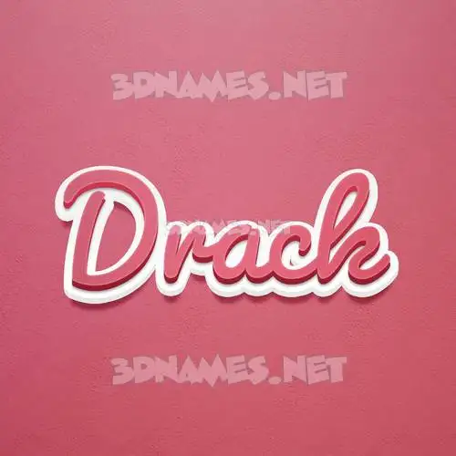 drack in Red Scribble style - 3D name wallpaper drack in Red Scribble style - 3D name wallpaper