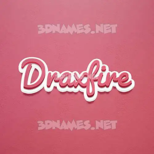 draxfire in Red Scribble style - 3D name wallpaper draxfire in Red Scribble style - 3D name wallpaper