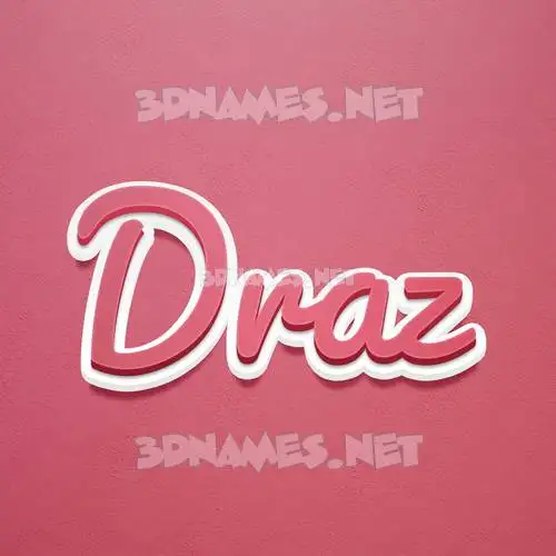 draz in Red Scribble style - 3D name wallpaper draz in Red Scribble style - 3D name wallpaper