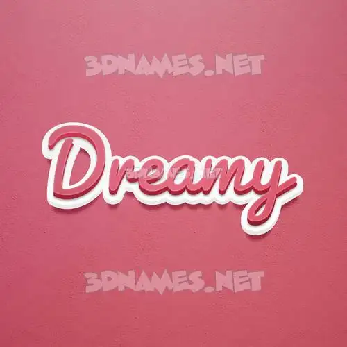 dreamy in Red Scribble style - 3D name wallpaper dreamy in Red Scribble style - 3D name wallpaper