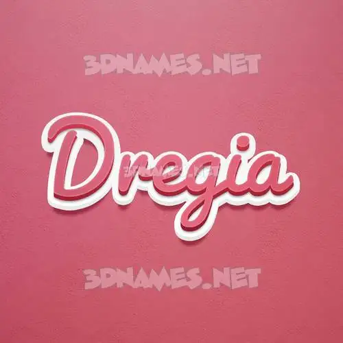 dregia in Red Scribble style - 3D name wallpaper dregia in Red Scribble style - 3D name wallpaper