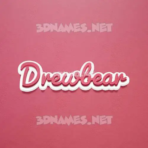 drewbear in Red Scribble style - 3D name wallpaper drewbear in Red Scribble style - 3D name wallpaper