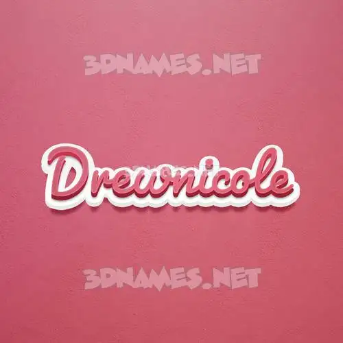 drewnicole in Red Scribble style - 3D name wallpaper drewnicole in Red Scribble style - 3D name wallpaper