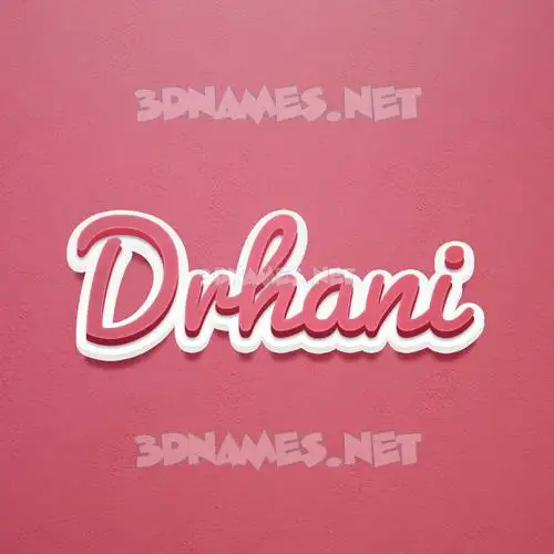 drhani in Red Scribble style - 3D name wallpaper drhani in Red Scribble style - 3D name wallpaper