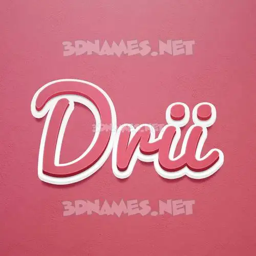 drii in Red Scribble style - 3D name wallpaper drii in Red Scribble style - 3D name wallpaper