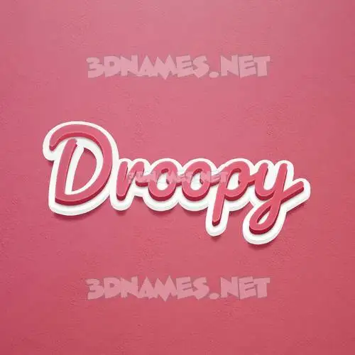 droopy in Red Scribble style - 3D name wallpaper droopy in Red Scribble style - 3D name wallpaper