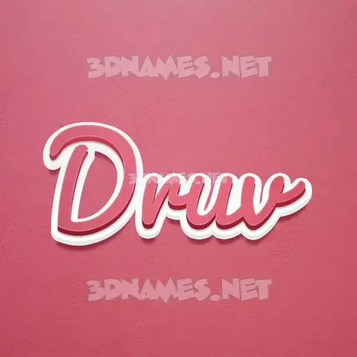 druv in Red Scribble style - 3D name wallpaper druv in Red Scribble style - 3D name wallpaper