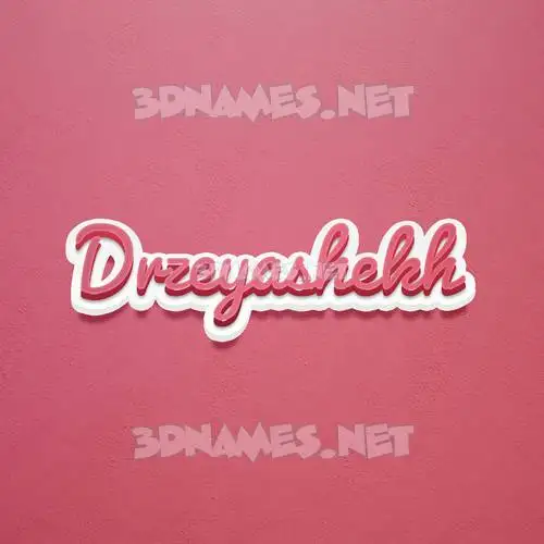 drzeyashekh in Red Scribble style - 3D name wallpaper drzeyashekh in Red Scribble style - 3D name wallpaper